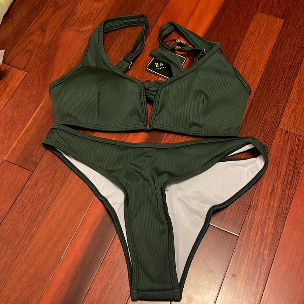 Forest Green 2 piece bikini